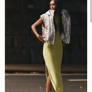 Daily Practice by Anthropologie Metallic Puffer Vest